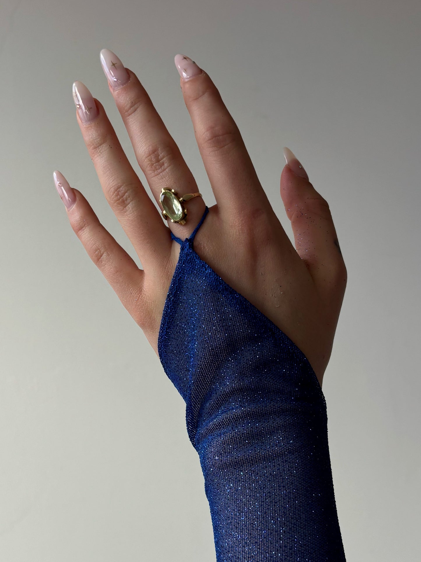ASF Cobalt Glitter Gloves *verhuur*