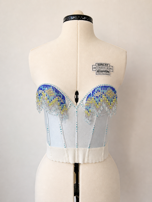 Beaded Mermaid Corset top