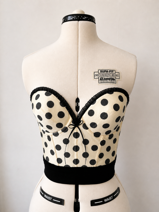 Polka dot Corset Top