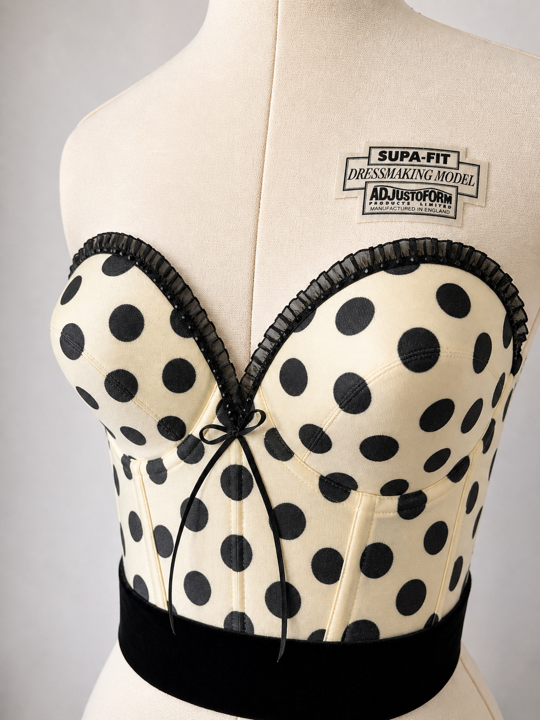 Polka dot Corset Top