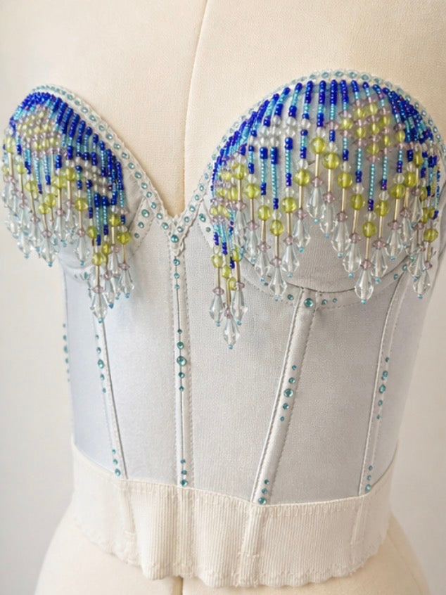 Beaded Mermaid Corset top