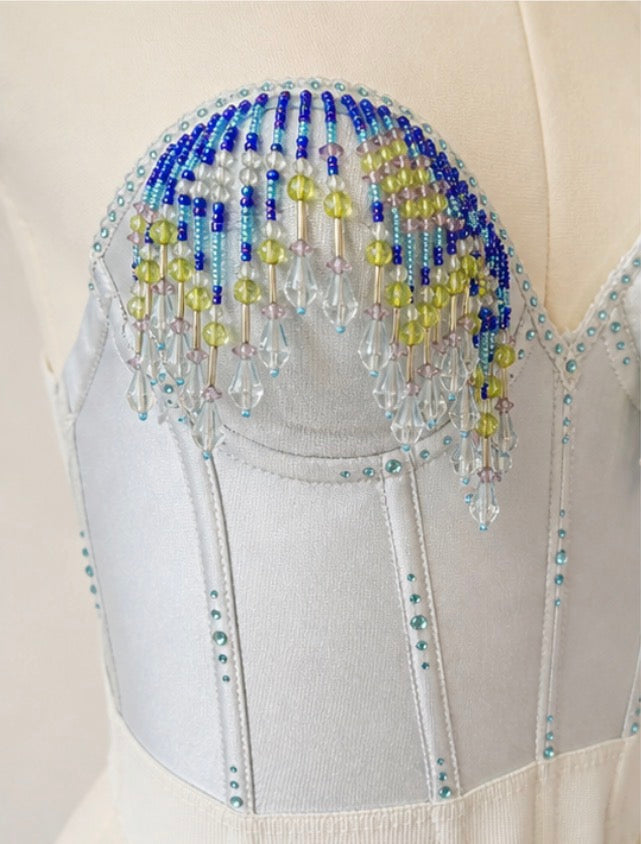 Beaded Mermaid Corset top