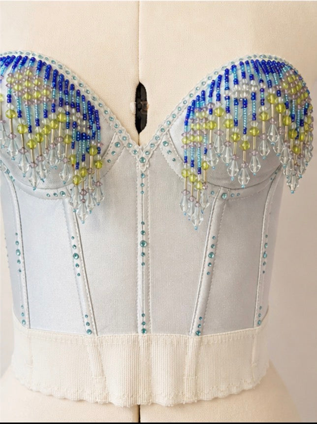 Beaded Mermaid Corset top