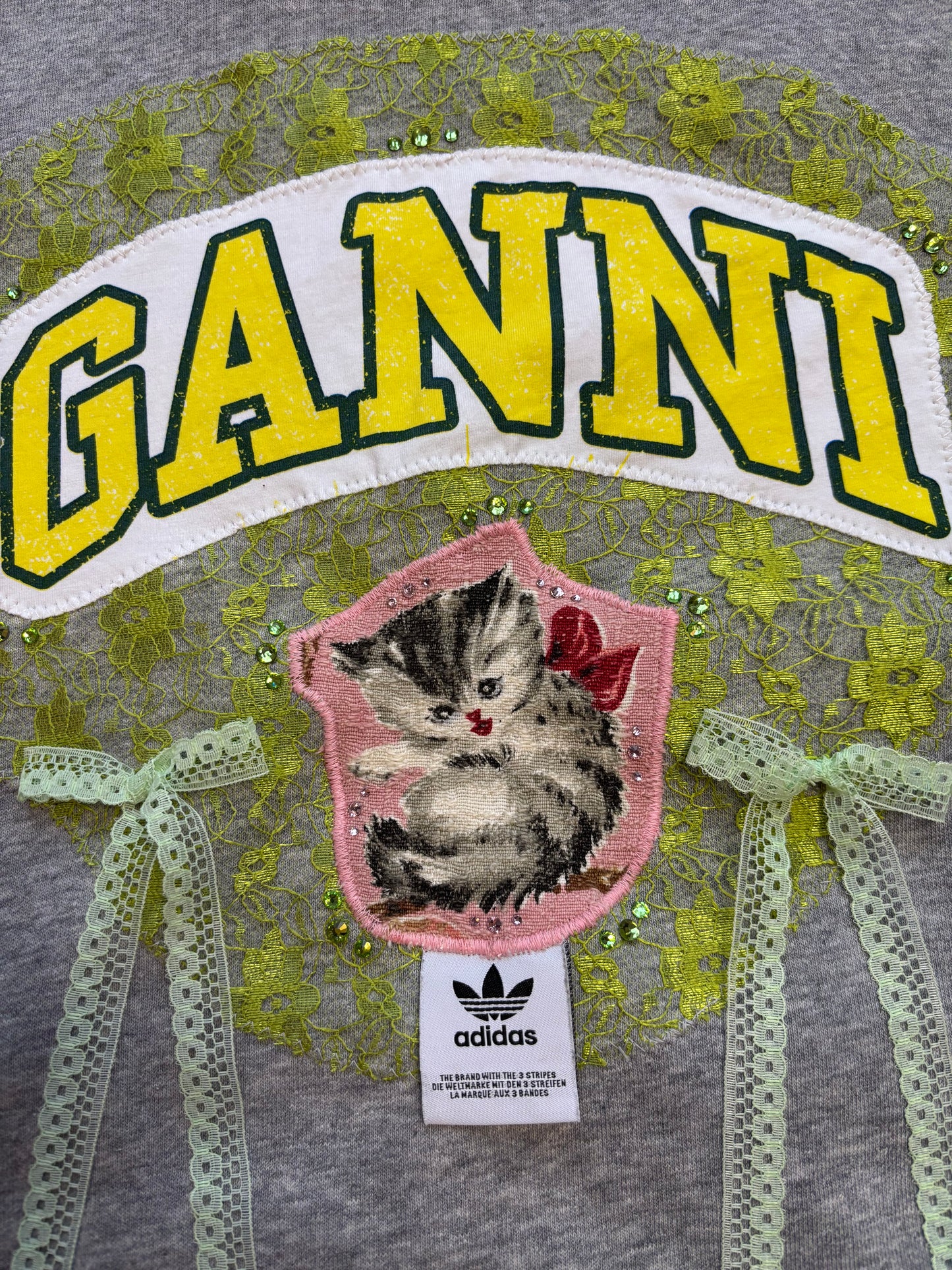 Vintage Kitty Adidas x Ganni Hoodie