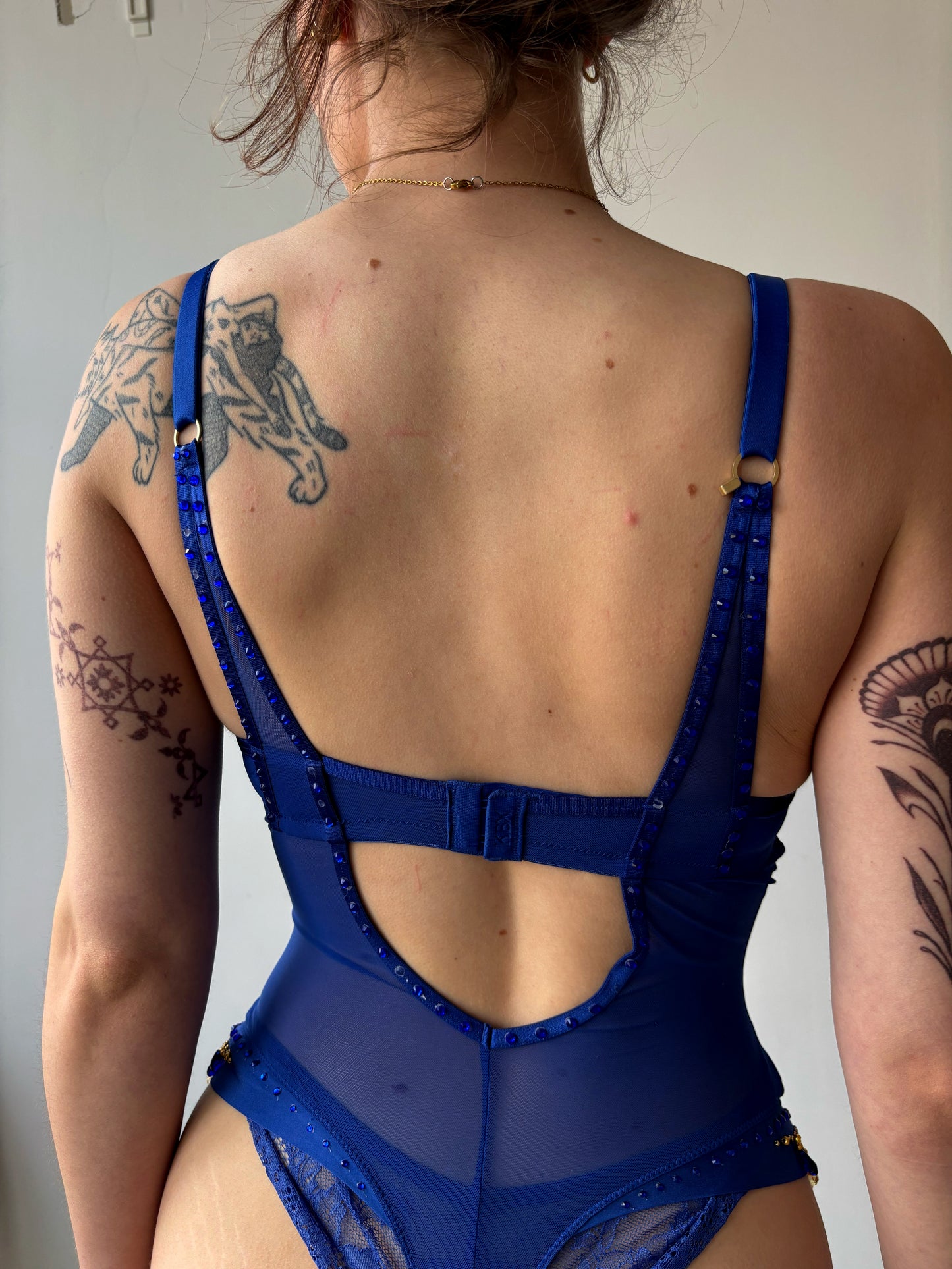 ASF Beaded Bodysuit Saffier Gold *verhuur*