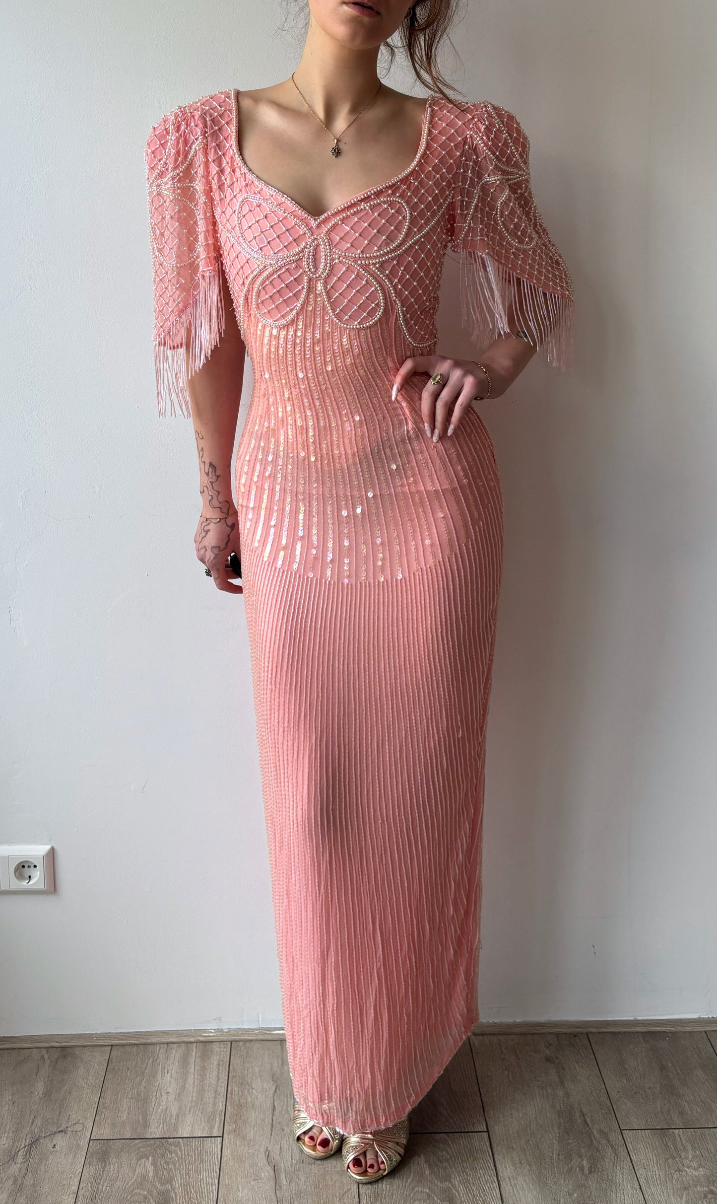 Beaded Vintage Dress *verhuur*