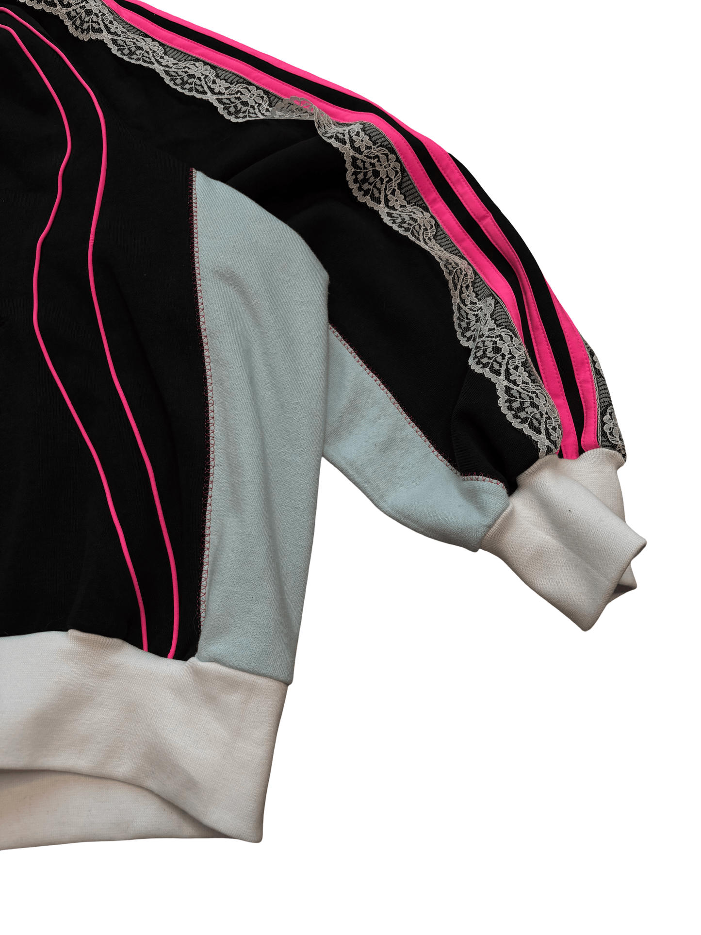 Black & Pink Tiger Adidas Hoodie