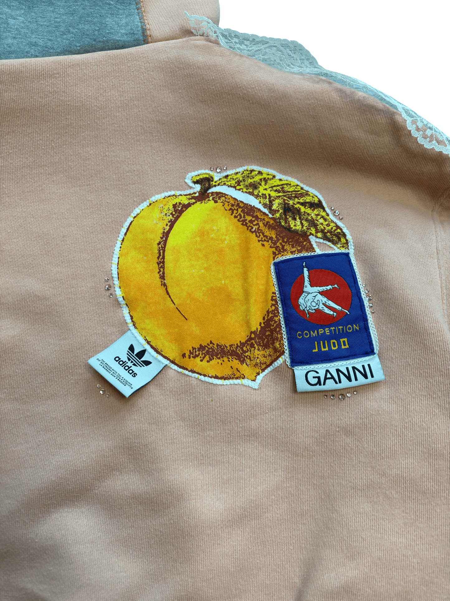 Perfect Peach Adidas x Ganni Hoodie