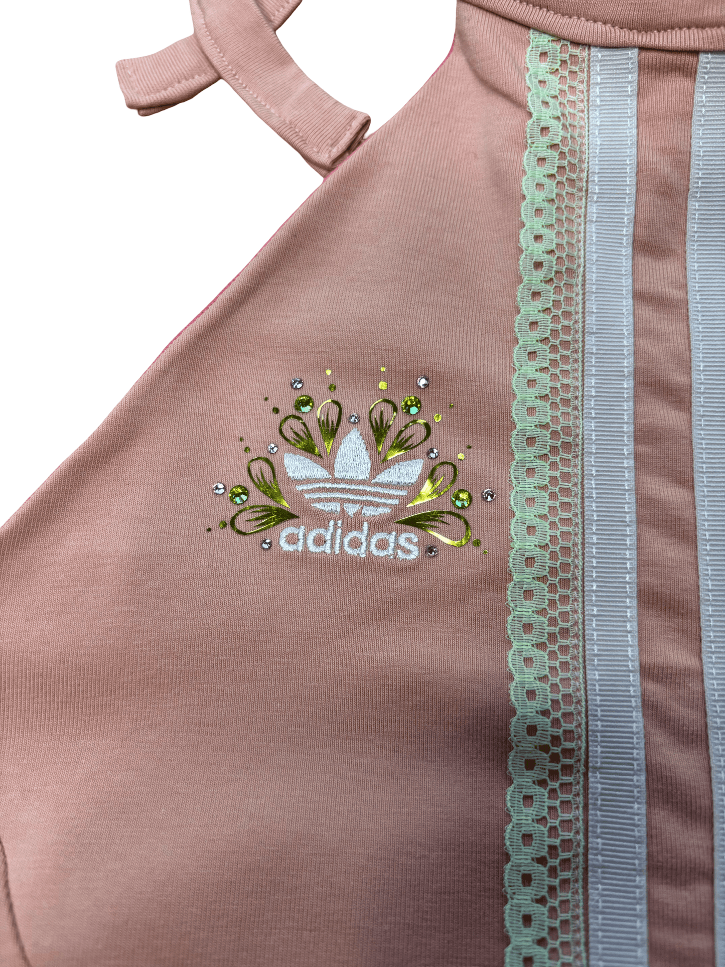 Baby Pink Adidas Corset Top