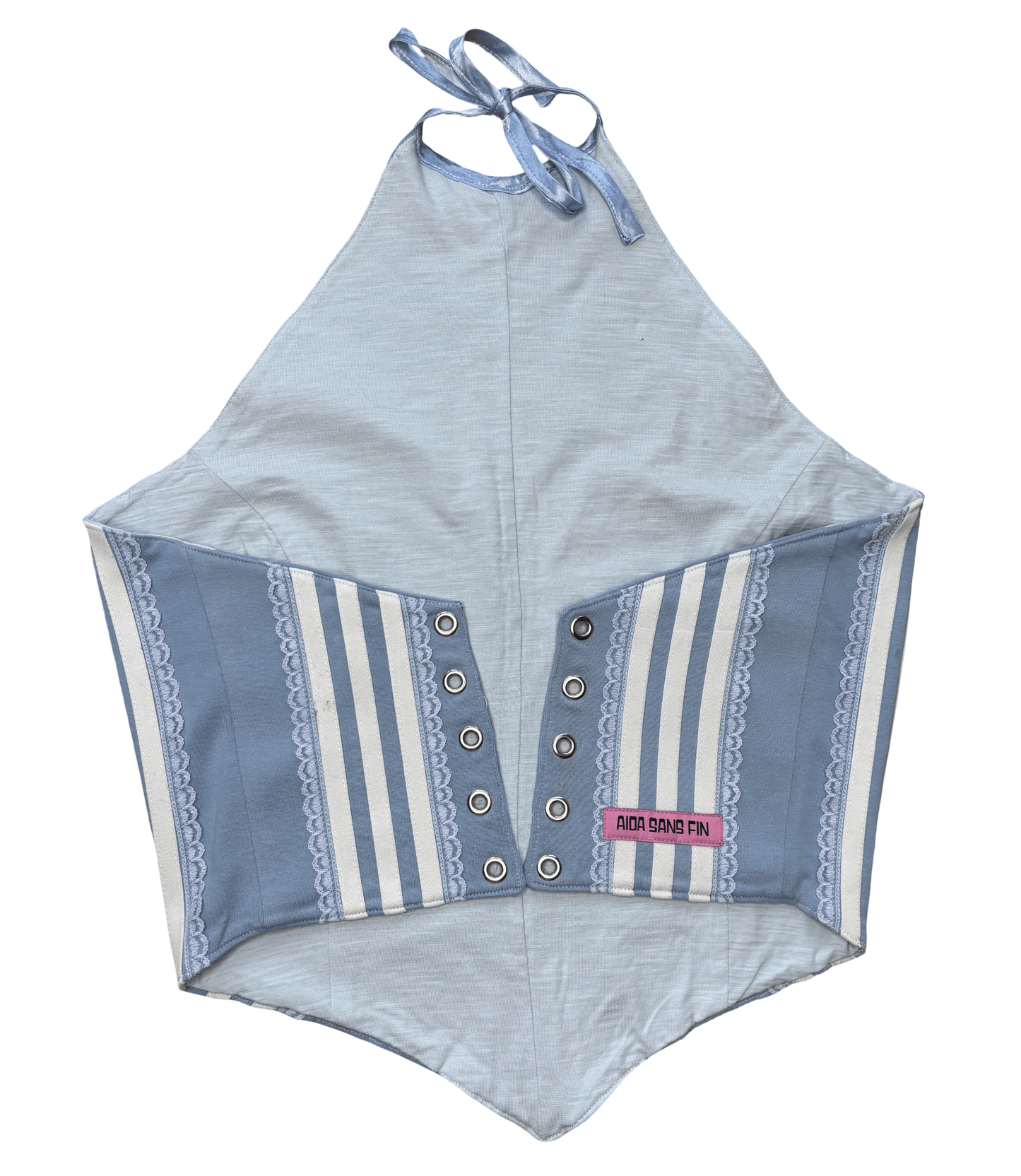 Ice Blue Adidas Corset Top