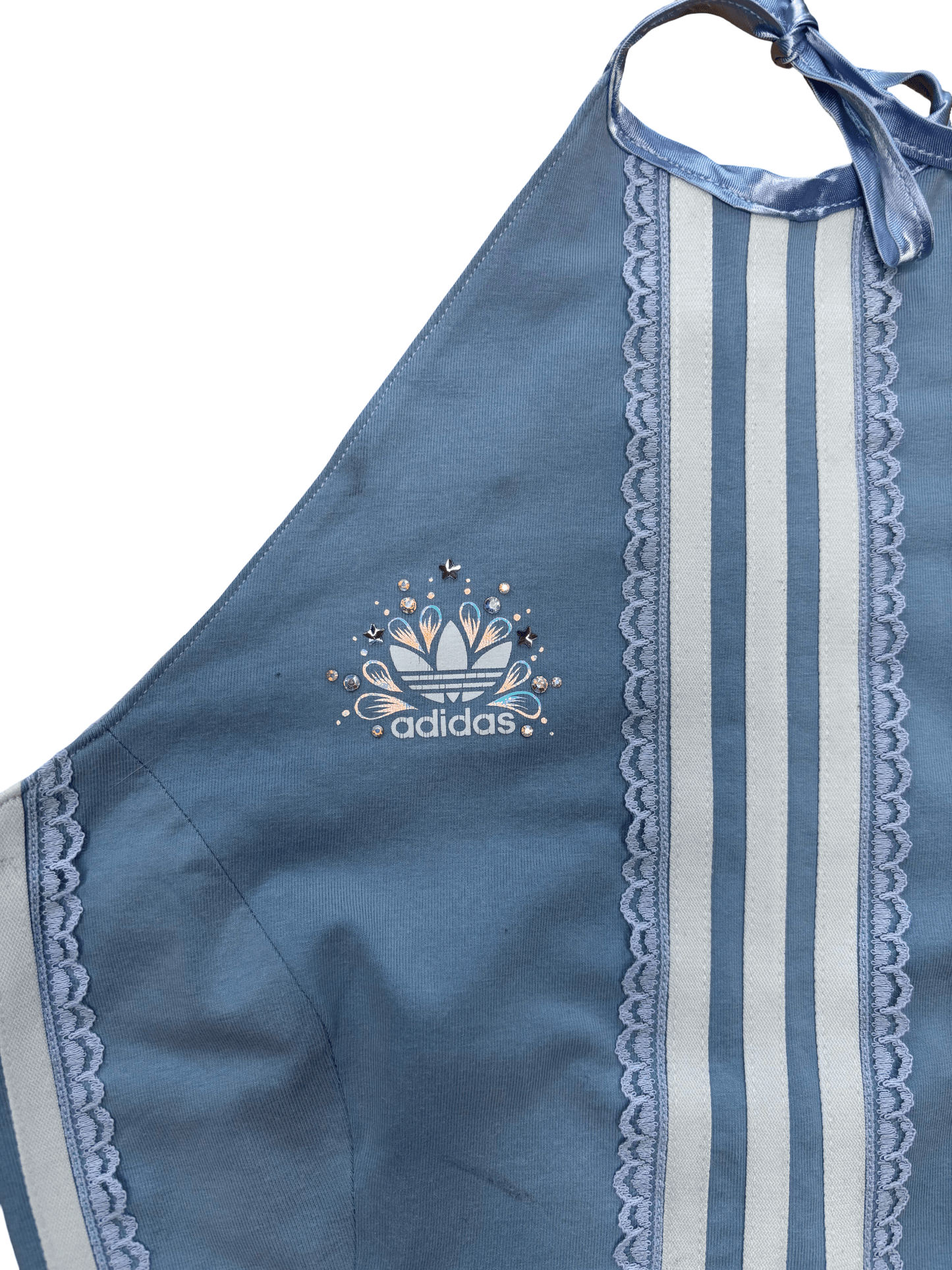 Ice Blue Adidas Corset Top