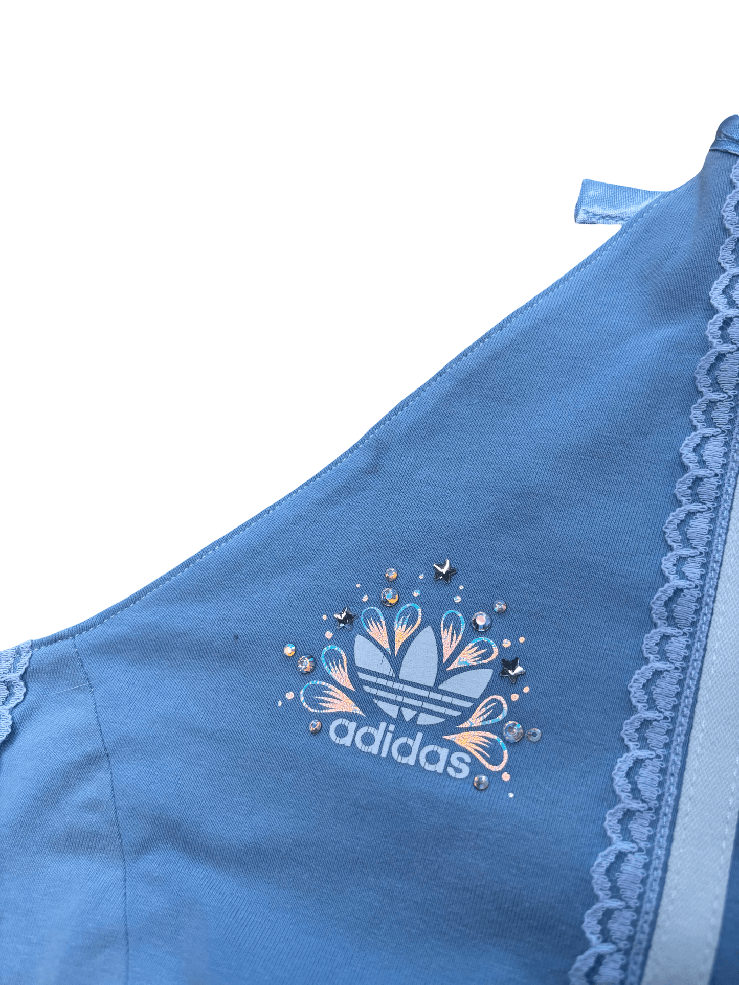Ice Blue Adidas Corset Top