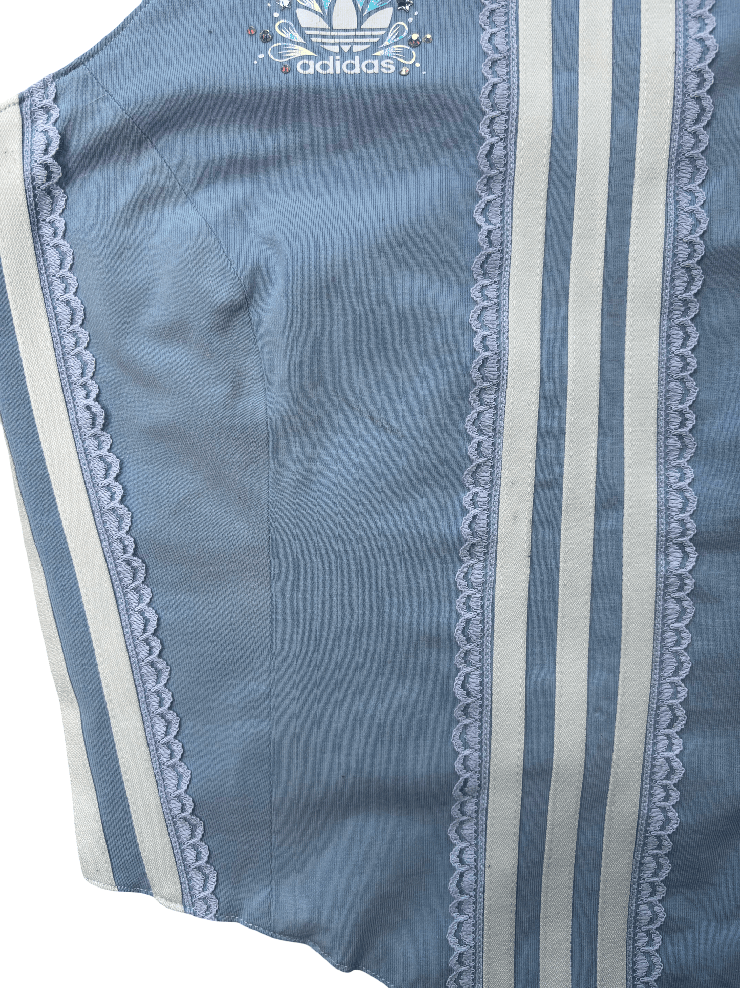 Ice Blue Adidas Corset Top