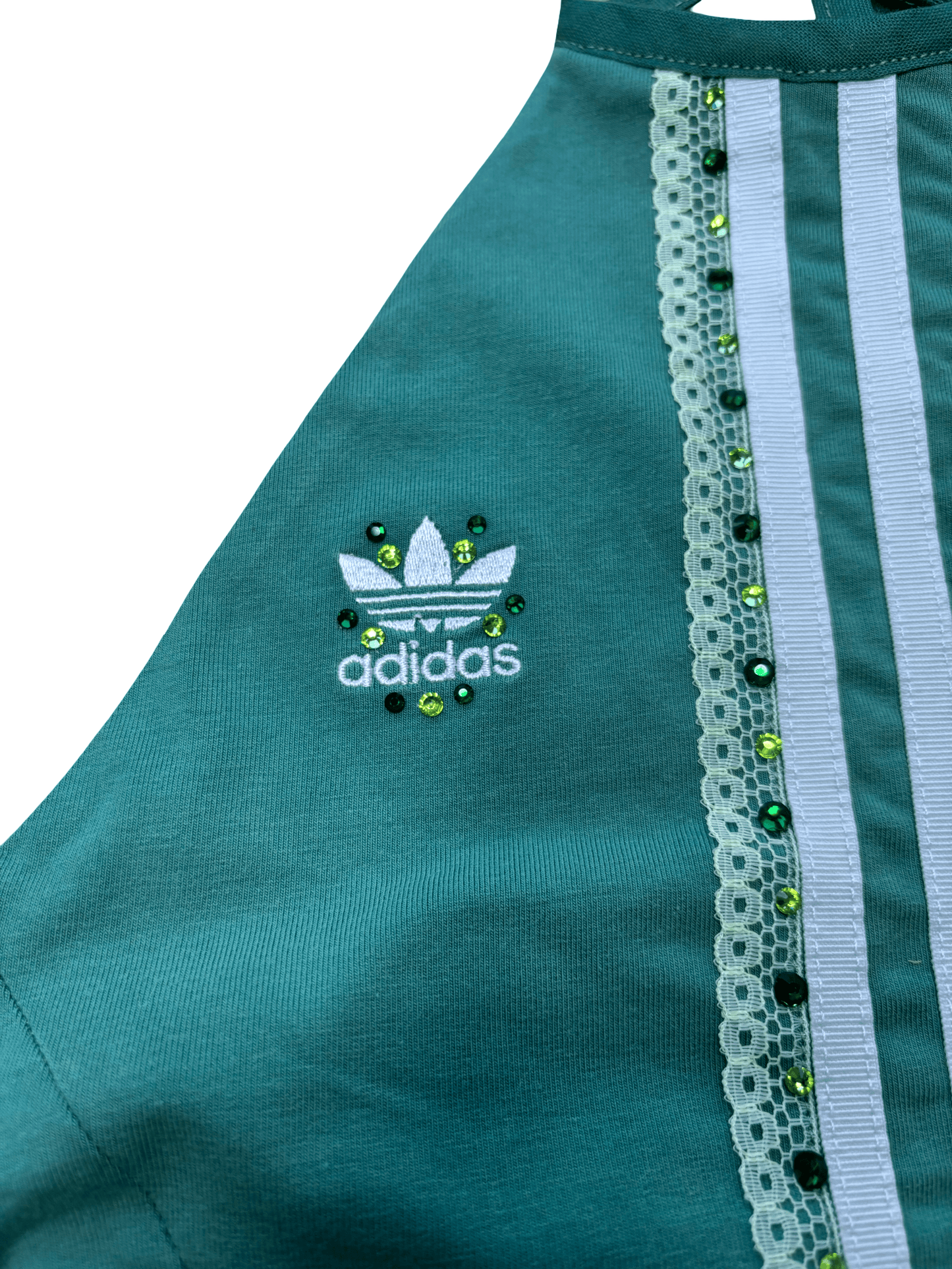 Sage Green Adidas Corset Top