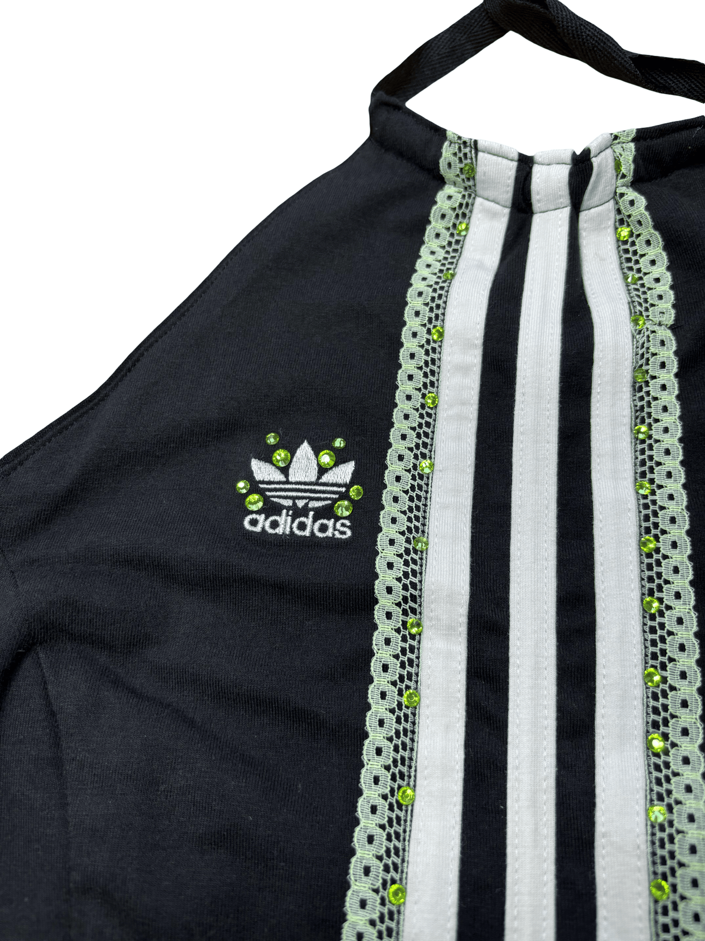 Black ´n Little Lime Adidas Corset Top